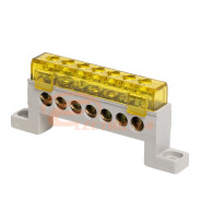 BARA NUL ABS + ALAMA CU SURUB IZOLATA 7 POLI GALBEN