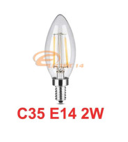 BEC LED E14 2W LUMANARE FILAMENT LUMINA CALDA