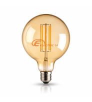 BEC LED E27 8W VINTAGE DECORATIV GLOB G125 LUMINA CALDA