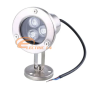 LAMPA GRADINA LED 3W 12V AC ARGINTIU IP65 LUMINA RGB