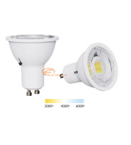 BEC LED GU10 7W LUMINA RECE-CALDA-NATURALA CU SELECTOR DE CULOARE