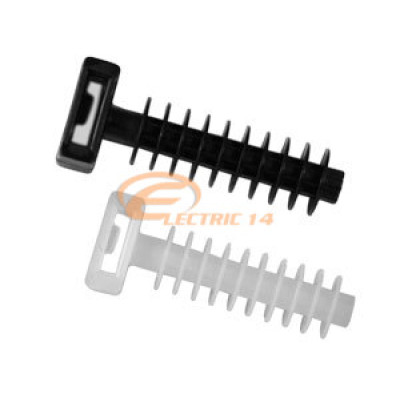 DIBLU FIXARE COLIER CABLU 8MMM ALB SET 50 BUCATI