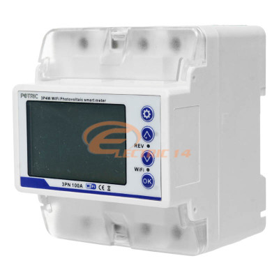 CONTOR ENERGIE TRIFAZIC WIFI CU RELEU DE PROTECTIE 3P+N 100A MONITORIZARE CONSUM PRIN TUYA SMART CONTOR ENERGIE TRIFAZIC WIFI CU RELEU DE PROTECTIE 3P+N 100A MONITORIZARE CONSUM PRIN TUYA SMART