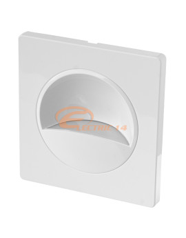 SPOT LED INCASTRABIL 1W ILUMINAT TREPTE / SCARA / HOL ALB MAT LUMINA CALDA