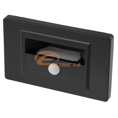 SPOT LED INCASTRABIL 1W DREPTUNGHIULAR SENZOR PREZENTA ILUMINAT TREPTE / SCARA / HOL NEGRU MAT LUMINA CALDA SPOT LED INCASTRABIL 1W DREPTUNGHIULAR SENZOR PREZENTA ILUMINAT TREPTE / SCARA / HOL NEGRU MAT LUMINA CALDA