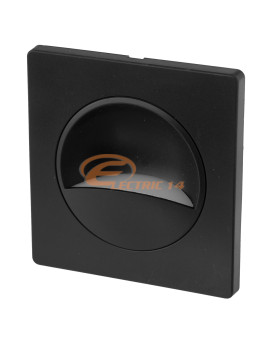 SPOT LED INCASTRABIL 1W ILUMINAT TREPTE / SCARA / HOL NEGRU MAT LUMINA CALDA