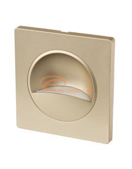 SPOT LED INCASTRABIL 1W ILUMINAT TREPTE / SCARA / HOL AURIU MAT LUMINA CALDA