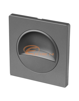 SPOT LED INCASTRABIL 1W ILUMINAT TREPTE / SCARA / HOL ARGINTIU MAT LUMINA CALDA