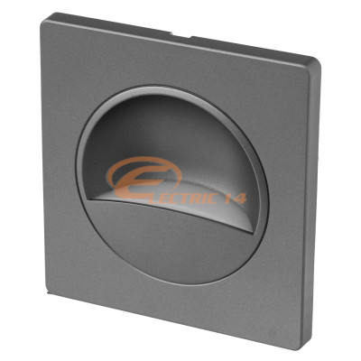 SPOT LED INCASTRABIL 1W ILUMINAT TREPTE / SCARA / HOL ARGINTIU MAT LUMINA CALDA