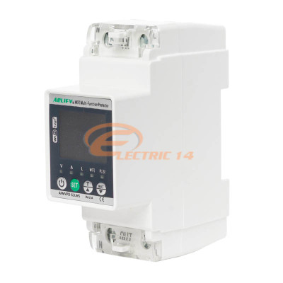 RELEU PROTECTIE SI MONITORIZARE ENERGIE WIFI TUYA 2P 63A 230V CU DISPLAY LCD