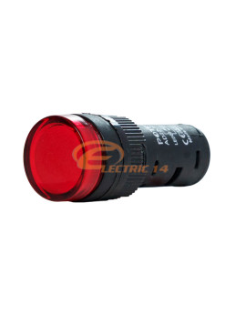 LAMPA SEMNALIZARE LED TABLOU ELECTRIC 16MM 230V ROSU