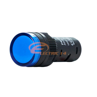 LAMPA SEMNALIZARE LED TABLOU ELECTRIC 16MM 230V ALBASTRU