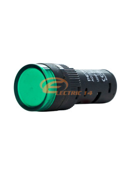 LAMPA SEMNALIZARE LED TABLOU ELECTRIC 16MM 230V VERDE