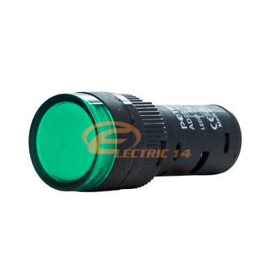 LAMPA SEMNALIZARE LED TABLOU ELECTRIC 16MM 230V VERDE