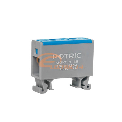 CLEMA DE DERIVATIE CUPRU MONTAJ SINA DIN 1P 16MMP ALBASTRU