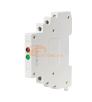 LAMPA LED SEMNALIZARE ROSU + VERDE PENTRU SINA DIN 2 FAZE 9MM SLIM