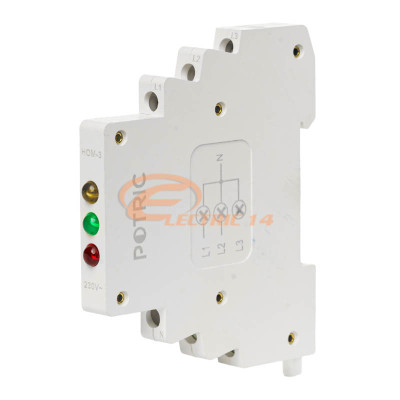 LAMPA LED SEMNALIZARE ROSU + VERDE + GALBEN PENTRU SINA DIN 3 FAZE 9MM SLIM