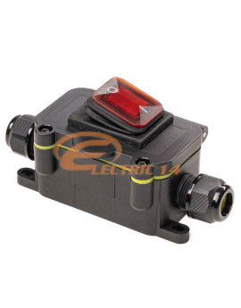 CUTIE CONEXIUNI IMPERMEABILA CU INTRERUPATOR 1 INTRARE + 1 IESIRE IP68 M1668LF-2T