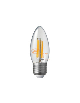 Bec Led E27 4w Lumanare Filament Lumina Calda