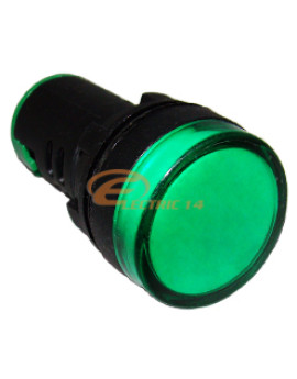 Lampa semnalizare 22mm verde