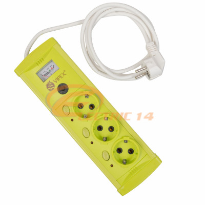 PRELUNGITOR CU PROTECTIE LA SUPRATENSIUNE + INTRERUPATOR 3 POST 2M (3X1) PRELUNGITOR CU PROTECTIE LA SUPRATENSIUNE + INTRERUPATOR 3 POST 2M (3X1)