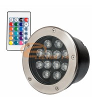 SPOT LED PAVAJ 12W 160MM RGB IP65 (INT.154MM)