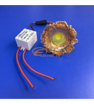 Spot Led 3w Mini GT-20 Auriu Lumina Calda