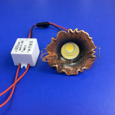 Spot Led 3w Mini GT-20 Cupru Lumina Calda