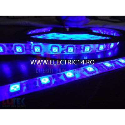 Banda led 3528 12V 120L/M EXTERIOR rola 5 m BLUE